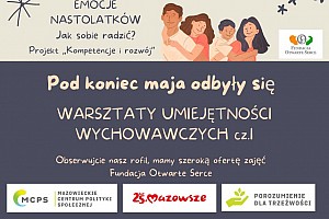 "KOMPETENCJE I ROZWÓJ" warsztaty umiejętności wychowawczych