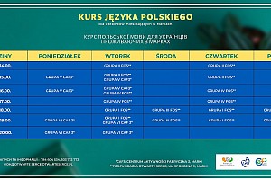 Kurs języka polskiego - terminy